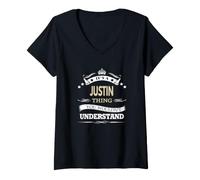 Femme C'est Juste Un Truc Que tu ne comprendrais Pas T-Shirt avec Col en V