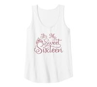 Femme C'est Le 16e Anniversaire de ma Douce Fille de 16 Ans Débardeur