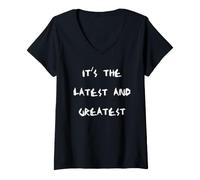Femme C'est Le dernier et Le Plus Grand T-Shirt avec Col en V