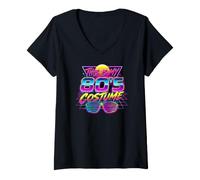 Femme C'est Mon Costume des années 80 T-Shirt avec Col en V