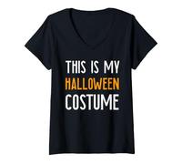 Femme C'est Mon Costume d'halloween T-Shirt avec Col en V