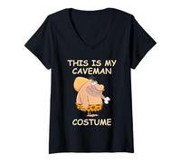 Femme C'est Mon Costume d'homme des cavernes T-Shirt avec Col en V