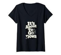 Femme C'est sur Le Point de Tomber, Plombier T-Shirt avec Col en V