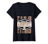 Femme C'est Un Cadeau de Mission : « It is No Job Being an Architecte » T-Shirt avec Col en V