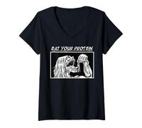 Femme C'est Un Cadeau pour Les Fans de Manga Qui Ont Besoin T-Shirt avec Col en V