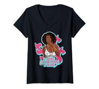 Femme C'est Une Affaire, Laissez Vos émotions à la Porte Melanin Sista T-Shirt avec Col en V