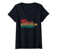 Femme C'est Une Chose De Beth Que Vous Ne Comprendriez Pas T-Shirt avec Col en V