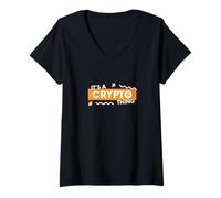 Femme C'est Une Chose de Crypto BTC Alt Coin Trader Blockchain Crypto T-Shirt avec Col en V