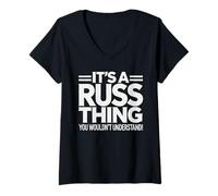Femme C'est Une Chose Russe, Vous ne comprendrez Pas! Russ T-Shirt avec Col en V