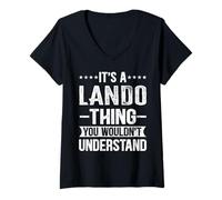 Femme C'est une histoire de Lando que tu ne comprendrais pas T-Shirt avec Col en V