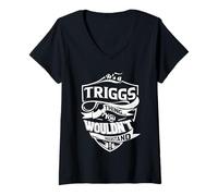 Femme C'est une histoire de TRIGGS que vous ne comprendriez pas T-Shirt avec Col en V