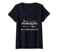 Femme C'est Une Histoire d'évangélisation Que Vous ne comprendriez Pas | Name Gift T-Shirt avec Col en V