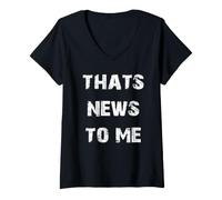 Femme C'est Une Nouvelle pour Moi T-Shirt avec Col en V