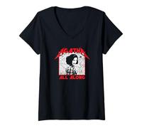 Femme C'était Agatha Tout Le Temps ! T-Shirt avec Col en V