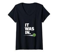 Femme C'était dans Funny Pickleball Saying Player T-Shirt avec Col en V