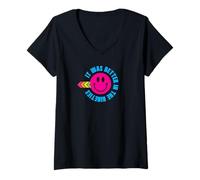Femme C'était mieux dans les années 90 !... T-Shirt avec Col en V