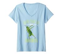 Femme Cette Fille Est Une Sauterelle T-Shirt avec Col en V