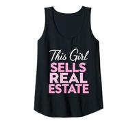 Femme Cette Fille Vend des biens immobiliers à louer, Agent Immobilier pour Femmes Débardeur