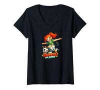 Femme Cette rousse Peut déchiqueter | Manga Pride Soccer Player Manhwa T-Shirt avec Col en V