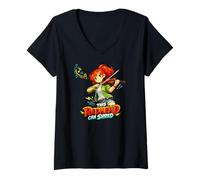 Femme Cette rousse Peut déchiqueter | Manga Pride Violoniste Manhwa T-Shirt avec Col en V