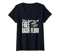 Femme CFO Entrepreneur Comptable Consultant fiscal T-Shirt avec Col en V