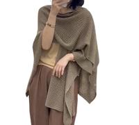 Femme châle léger écharpe respirant Poncho Camping en plein-kaki