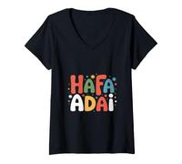 Femme Chamorro Guam Guam Guaméen T-Shirt avec Col en V
