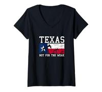 Femme Champ pétrolifère Texas Oil Field Rig Raffinery Citations Texan T-Shirt avec Col en V