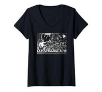 Femme Championnat des Cinq Nations de Rugby Entre l'Angleterre et Le Pays de Galles Rob Andrew T-Shirt avec Col en V