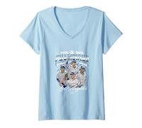 Femme Champions du Monde Dos à Dos 2025 | Los Angeles D LA Series T-Shirt avec Col en V