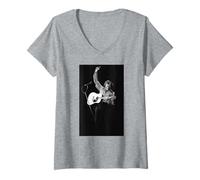Femme Chanson Live de Neil Diamond Sung Blue Singer 1984 T-Shirt avec Col en V