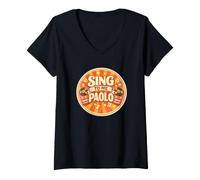 Femme Chante-Moi Paolo T-Shirt avec Col en V