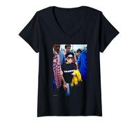 Femme Chanteur et Artiste Yoko ONO par Michael Grecco T-Shirt avec Col en V