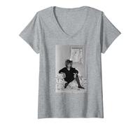 Femme Chanteur Tina Turner Queen of Rock 'N' Roll T-Shirt avec Col en V