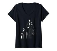 Femme Chanteur Tom Jones Cinéma Performance Newcastle 1971 T-Shirt avec Col en V