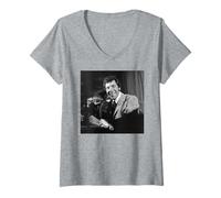 Femme Chanteur Tom Jones Delilah It's Not Unusual 1969 T-Shirt avec Col en V