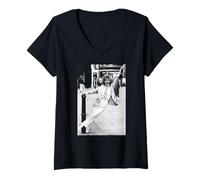 Femme Chanteuse Pop Guys & Dolls du théâtre Musical Lulu 1985 T-Shirt avec Col en V