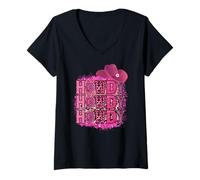 Femme Chapeau de Cowgirl Rose Howdy Western Leopard Esthétique T-Shirt avec Col en V