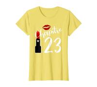 Femme Chapitre 23 ans joyeux anniversaire Nées en 1997 Rouge T-Shirt