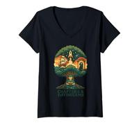 Femme Chapitres et rêveries Évasion enchantée T-Shirt avec Col en V