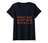 Femme Chaque Jour, Un Autre Miracle T-Shirt avec Col en V