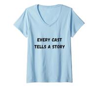 Femme Chaque Moulage raconte Une Histoire T-Shirt avec Col en V