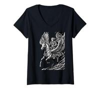 Femme Charge céleste de Seere T-Shirt avec Col en V
