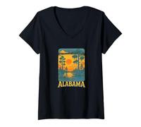 Femme Charme Southern de l'Alabama Pride T-Shirt avec Col en V