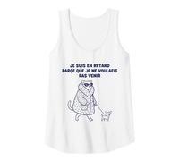Femme Chat Diva Je Ne Voulais Pas Venir Débardeur