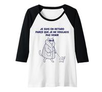Femme Chat Diva Je Ne Voulais Pas Venir Manche Raglan