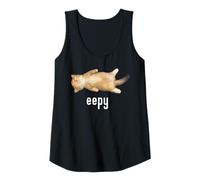 Femme Chat Eepy, Silly Sleepy Cat Meme Débardeur