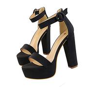 Femme Chaussure Mode Escarpin Talon épais Femme La Vie Talon Haut Aiguille Sexy Talon Aiguille Mariage Club Soirée 13CM Plate-Forme 4.5 CM