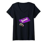 Femme Chaussures de Sport My Sweet Tooth Sneaker Candy Purple Sneaker Head T-Shirt avec Col en V