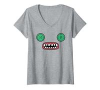 Femme Chauve-Souris ailée Fuggler, Visage Brun Original T-Shirt avec Col en V